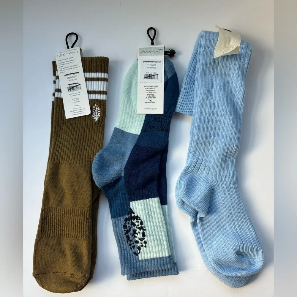 Set of 3 NWT Free People Socks